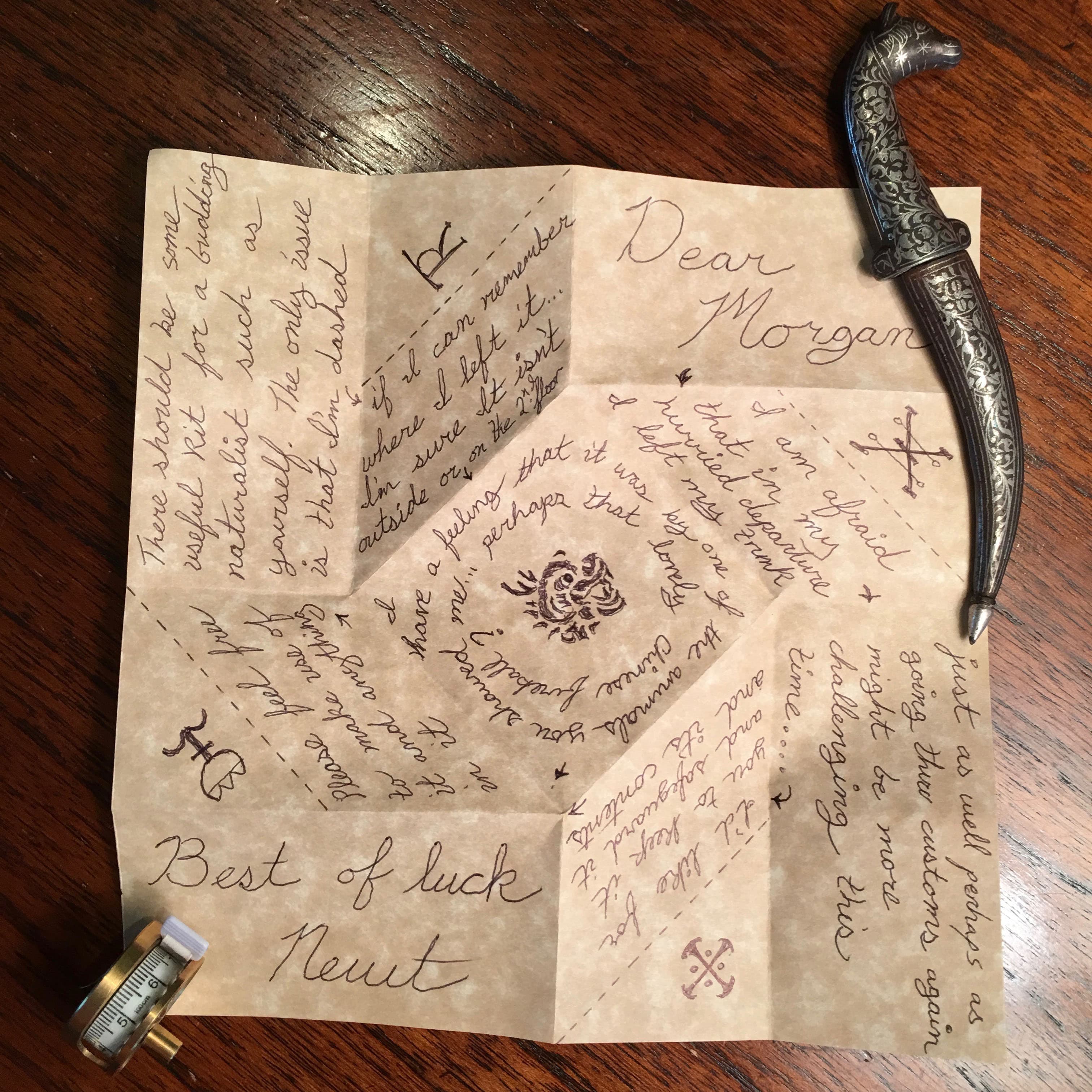 Newt's letter to Morgan