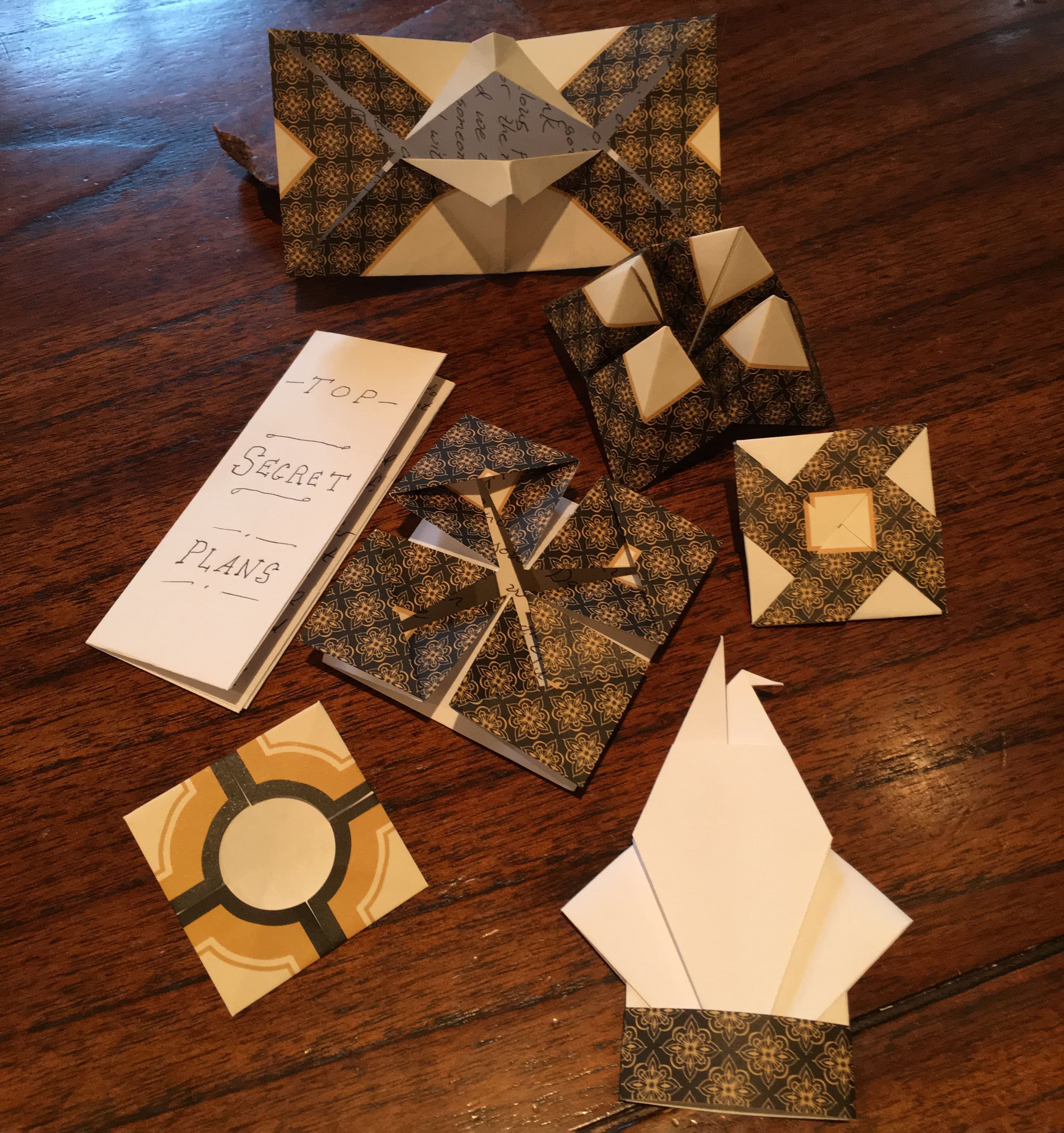 The clues from Fred & George's scavenger hunt