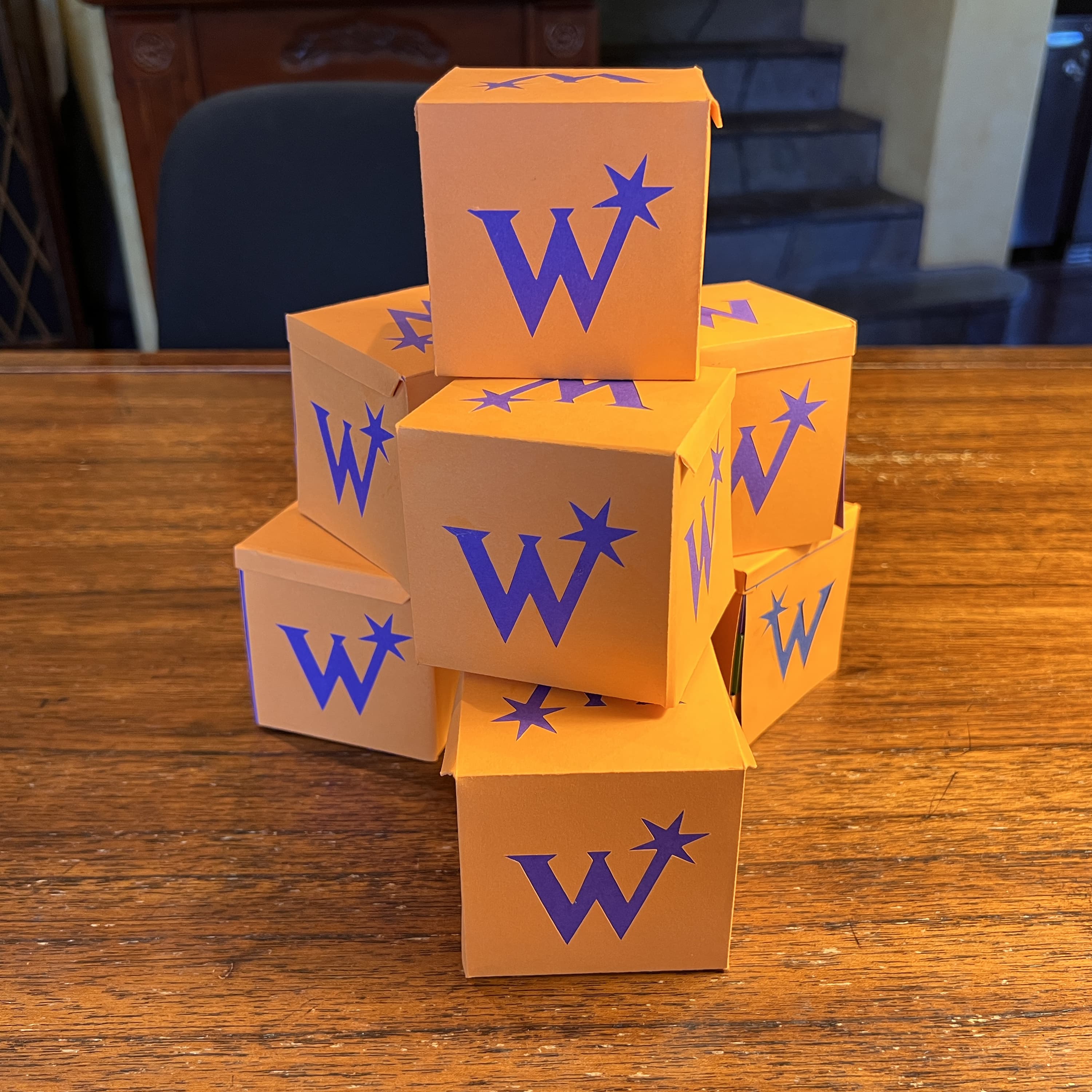 Stack of Skiving Snackboxes