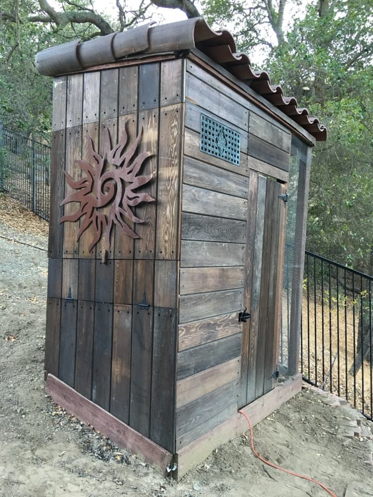 The finished chicken coop