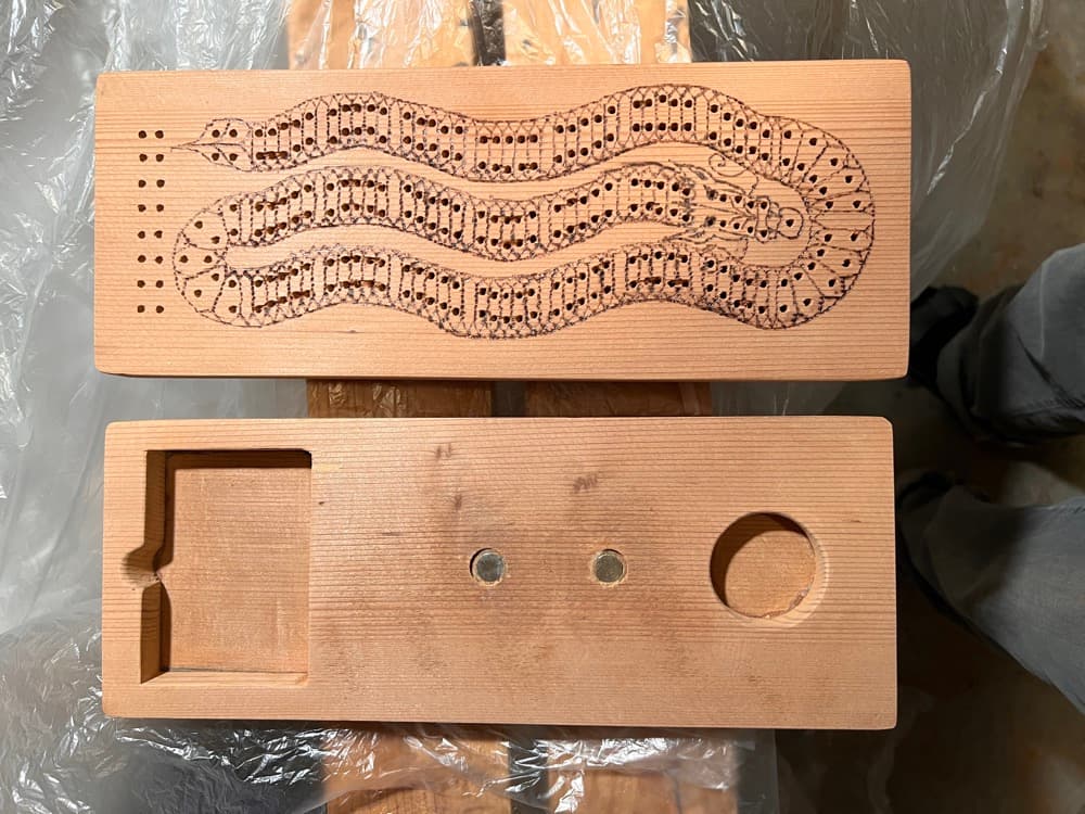 The finished bookshelf