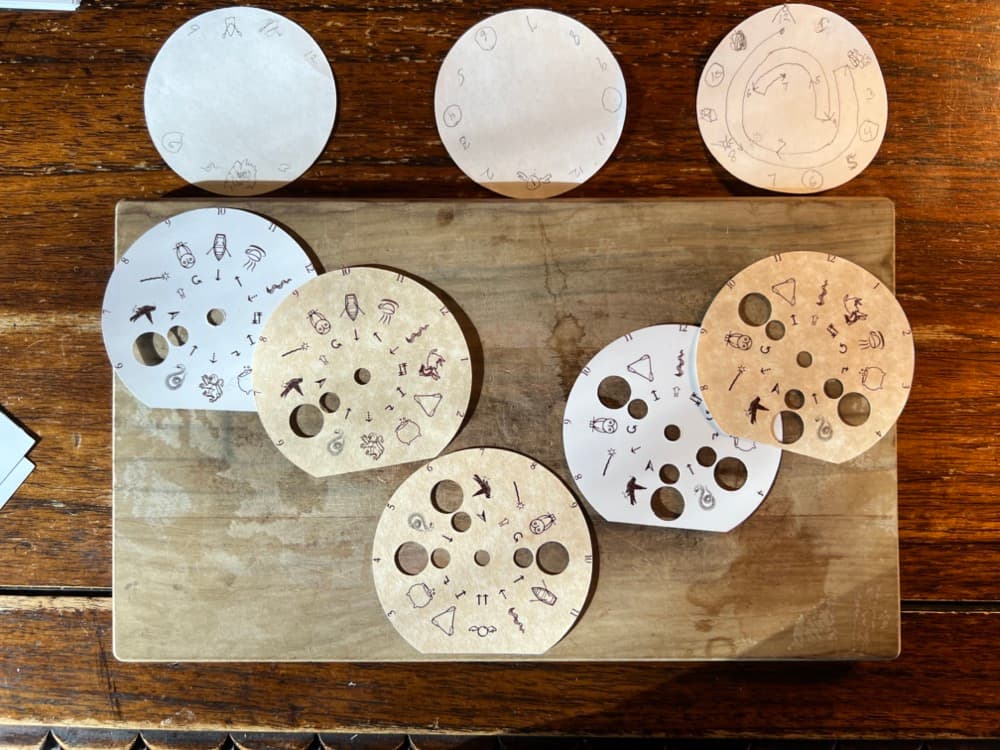 Inside the combination lock